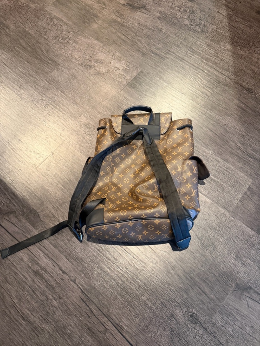 Louis Vuitton Monogram Canvas Backpack in Brown and Black - Picture 3 of 4